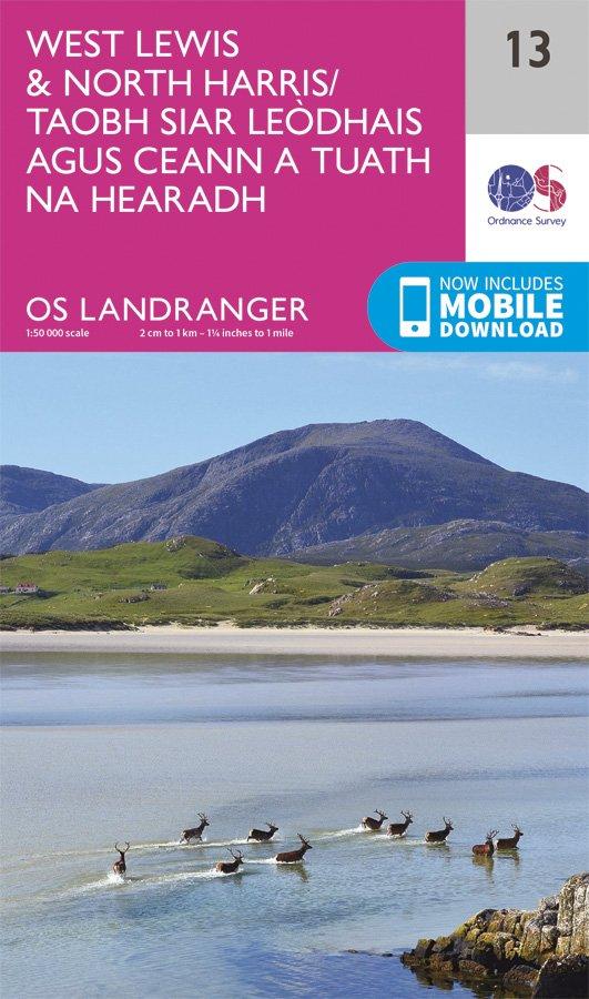 Landranger 13 1:50000 West Lewis & North Harris