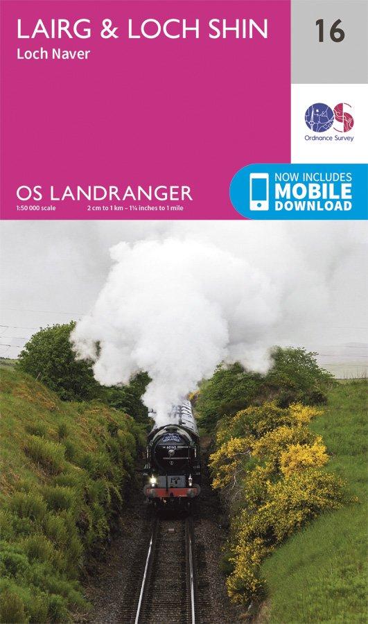 Landranger 16 1:50000 Lairg & Loch Shin