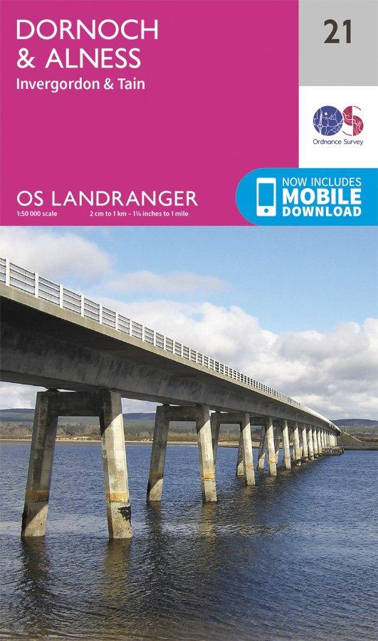Landranger 21 1:50000 Dornoch & Alness
