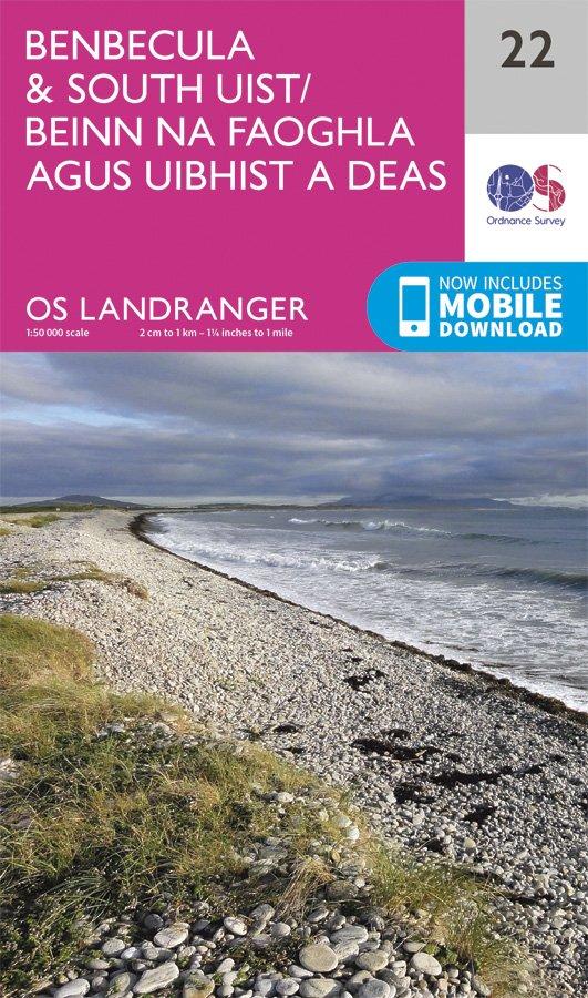 Landranger 22 1:50000 Benbecula & South Uist