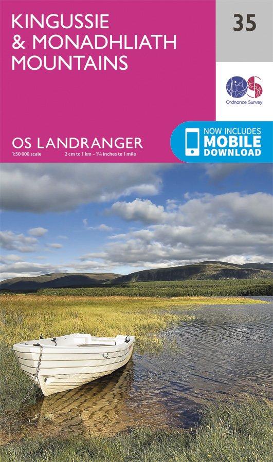 Landranger 35 1:50000 Kingussie & Monadhliath Mountains
