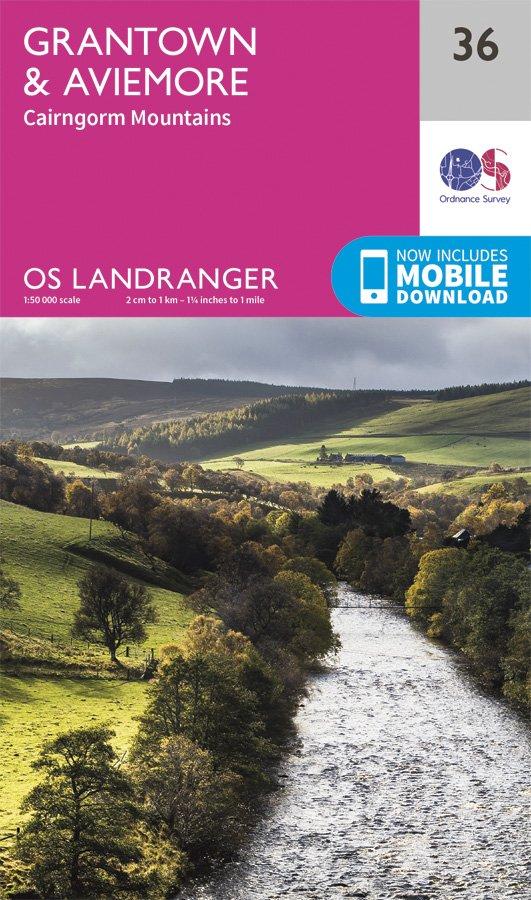 Landranger 36 1:50000 Grantown & Aviemore