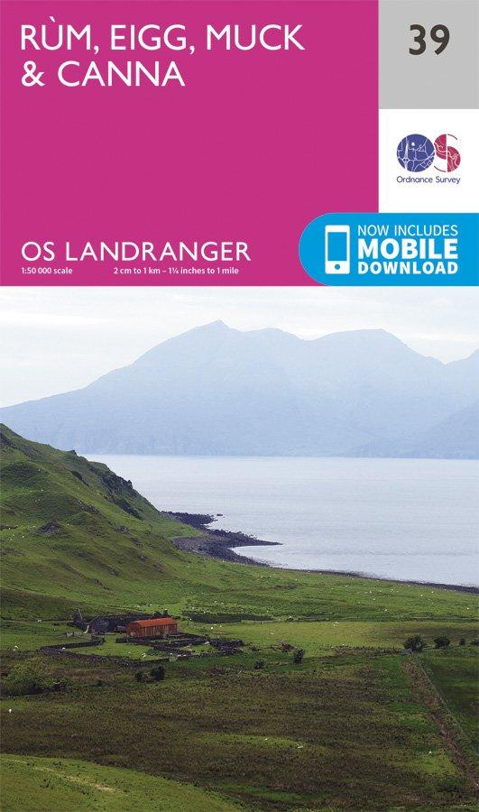 Landranger 39 1:50000 R+----+m, Eigg, Muck & Canna