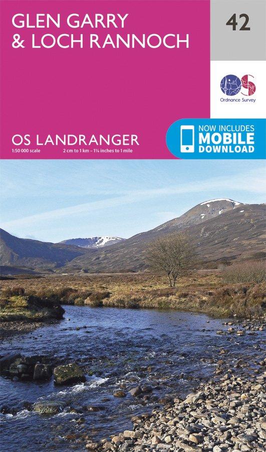 Landranger 42 1:50000 Glen Garry & Loch Rannoch