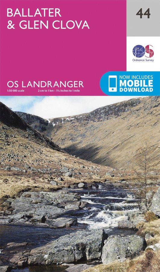Landranger 44 1:50000 Ballater & Glen Cova