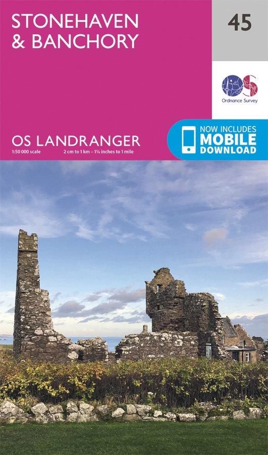 Landranger 45 1:50000 Stonehaven & Banchory