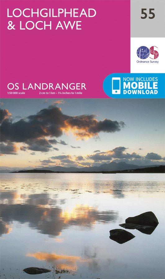Landranger 55 1:50000 Lochgilphead & Loch Awe