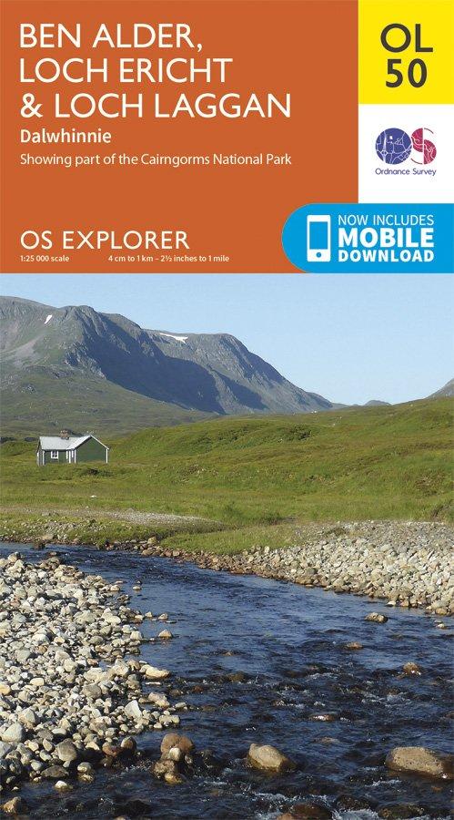 Explorer OL50 Ben Alder, Loch Ericht & Loch Laggan Map