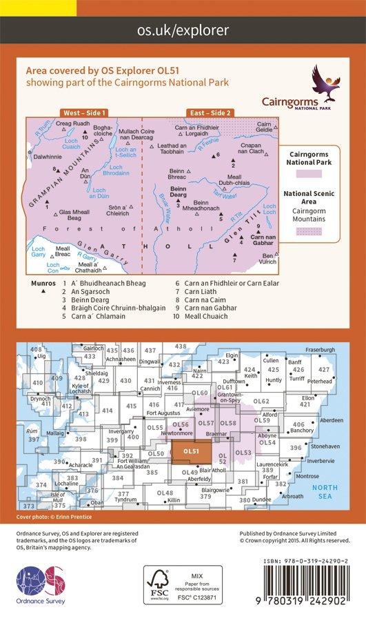 Explorer OL51 Atholl Map