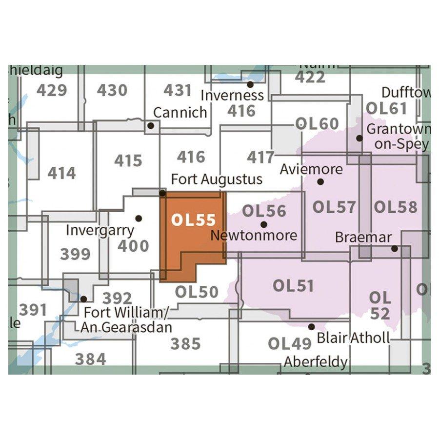 Explorer OL55 Loch Laggan & Creag Magaidh Map