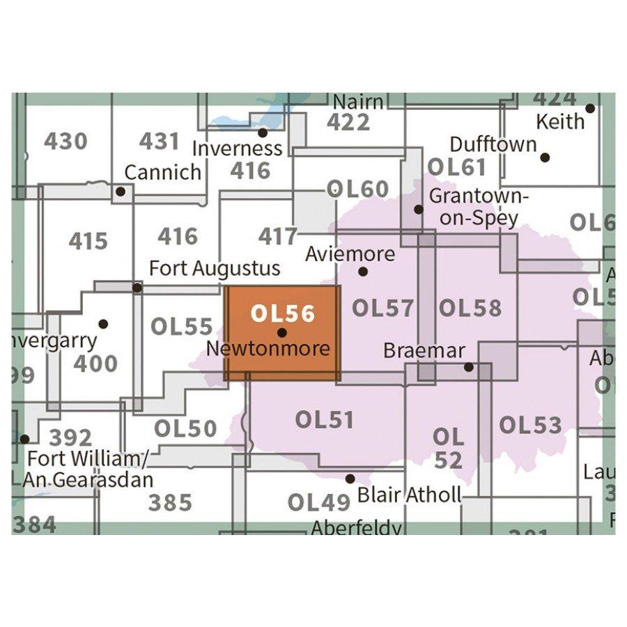 Explorer OL56 Badenoch & Upper Stratchspey Map
