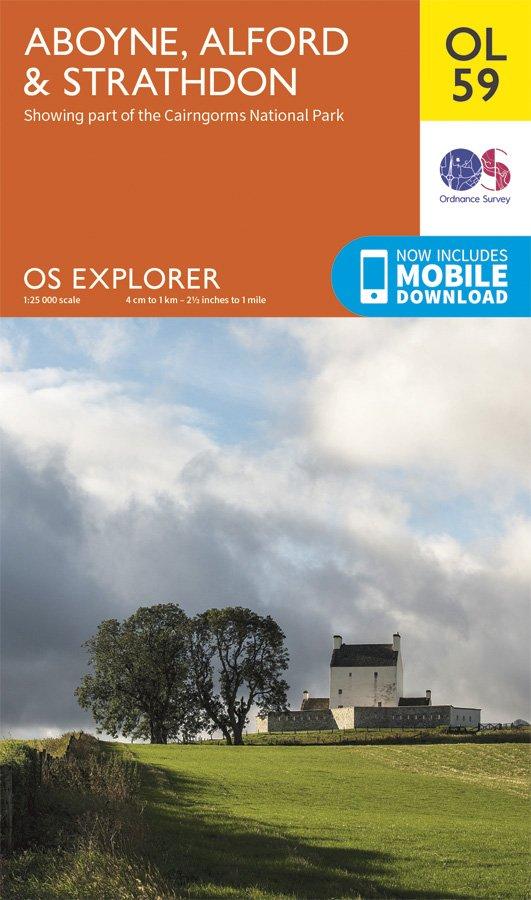 Explorer OL59 Aboyne, Alford & Strathdon Map