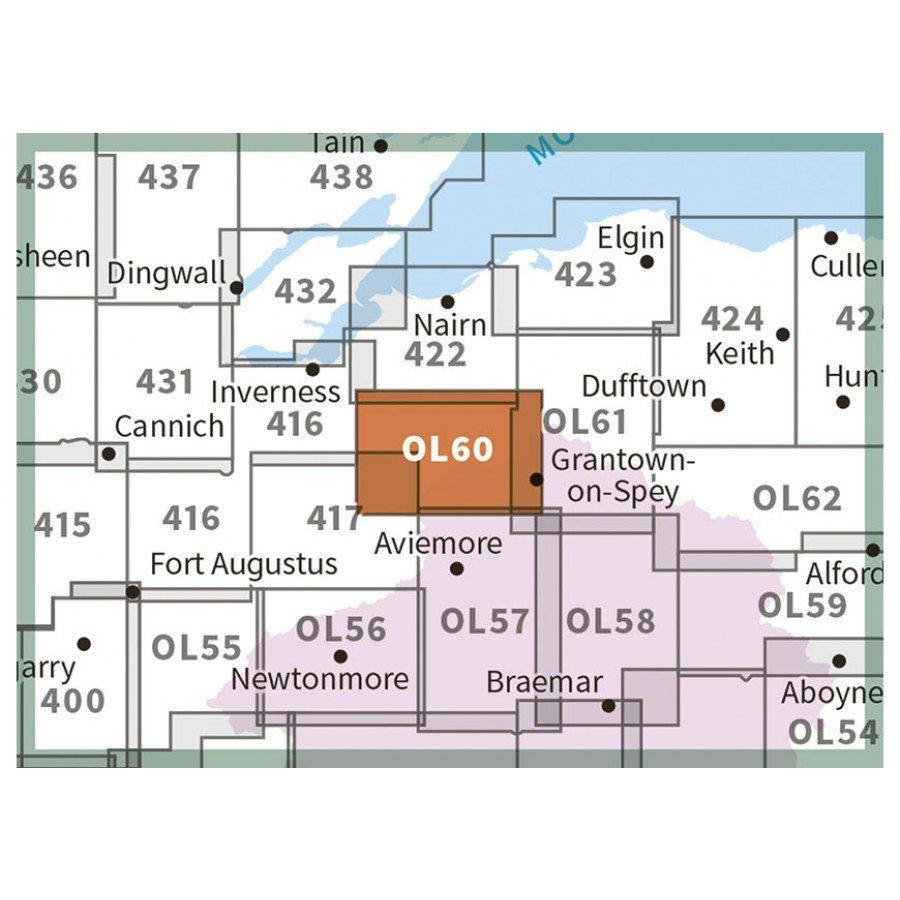 Explorer OL60 Lochindorb, Grantown-on-Spey & Carrbridge Map