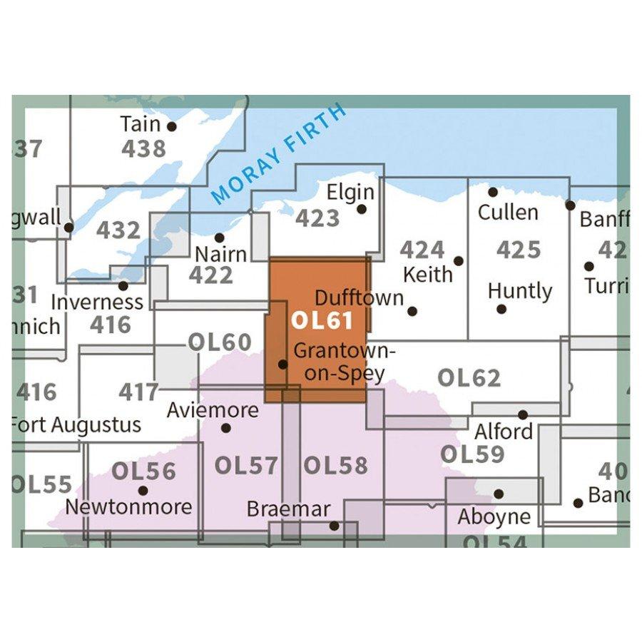 Explorer OL61 Grantown-on-Spey & Hills of Cromdale Map