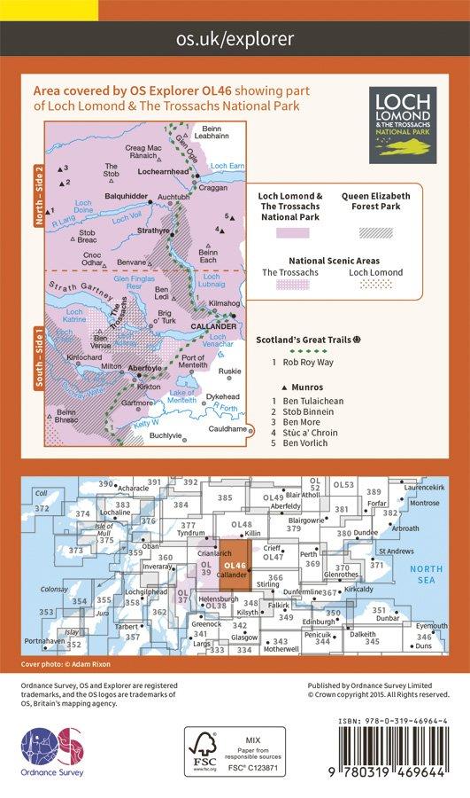 Explorer OL46 Active Map The Trossachs