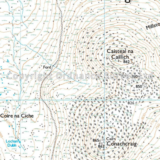 Lochnagar, Glen Muick & Glen Clova Map