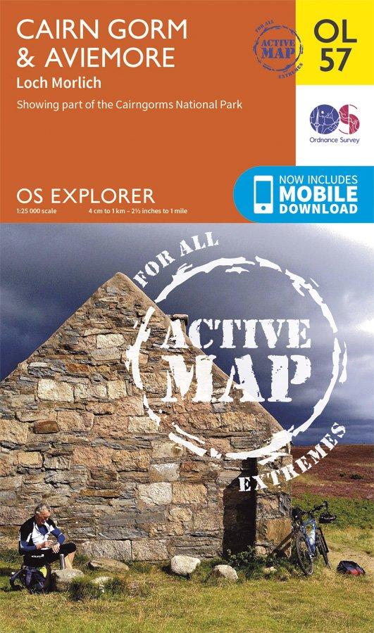 EXPLORER ACTIVE OL57 - Cairngorm & Aviemore Map