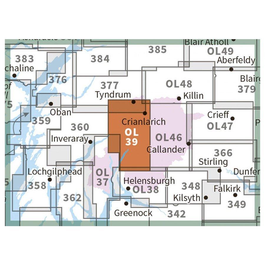 Explorer OL39 Loch Lomond North map