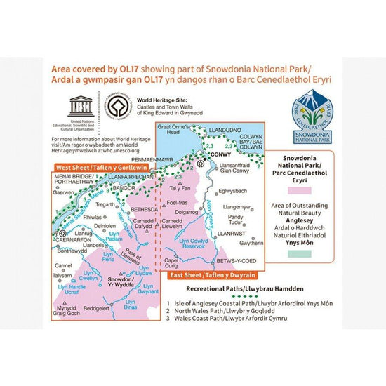 Explorer OL17 Snowdon Map