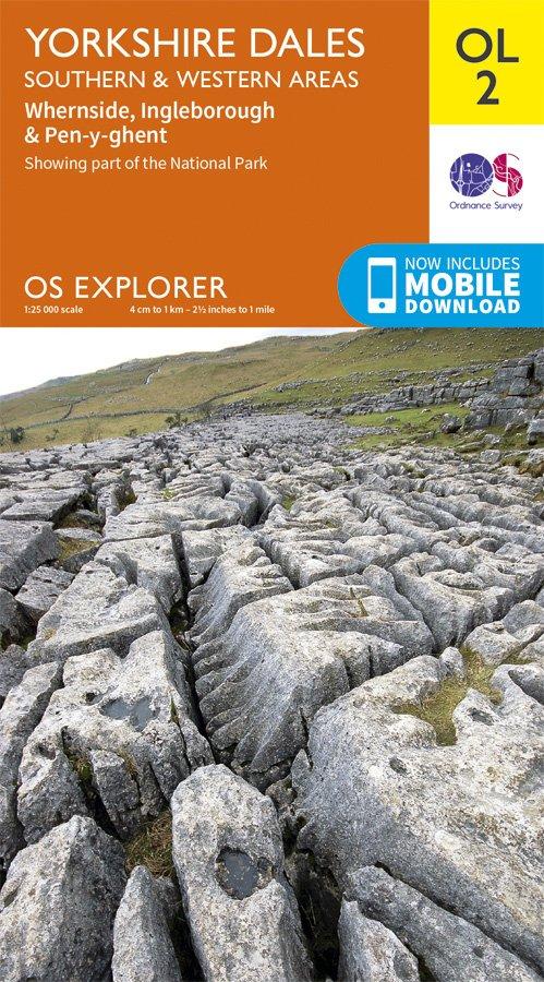 Explorer OL2 Yorkshire Dales - Southern & Western Area Map