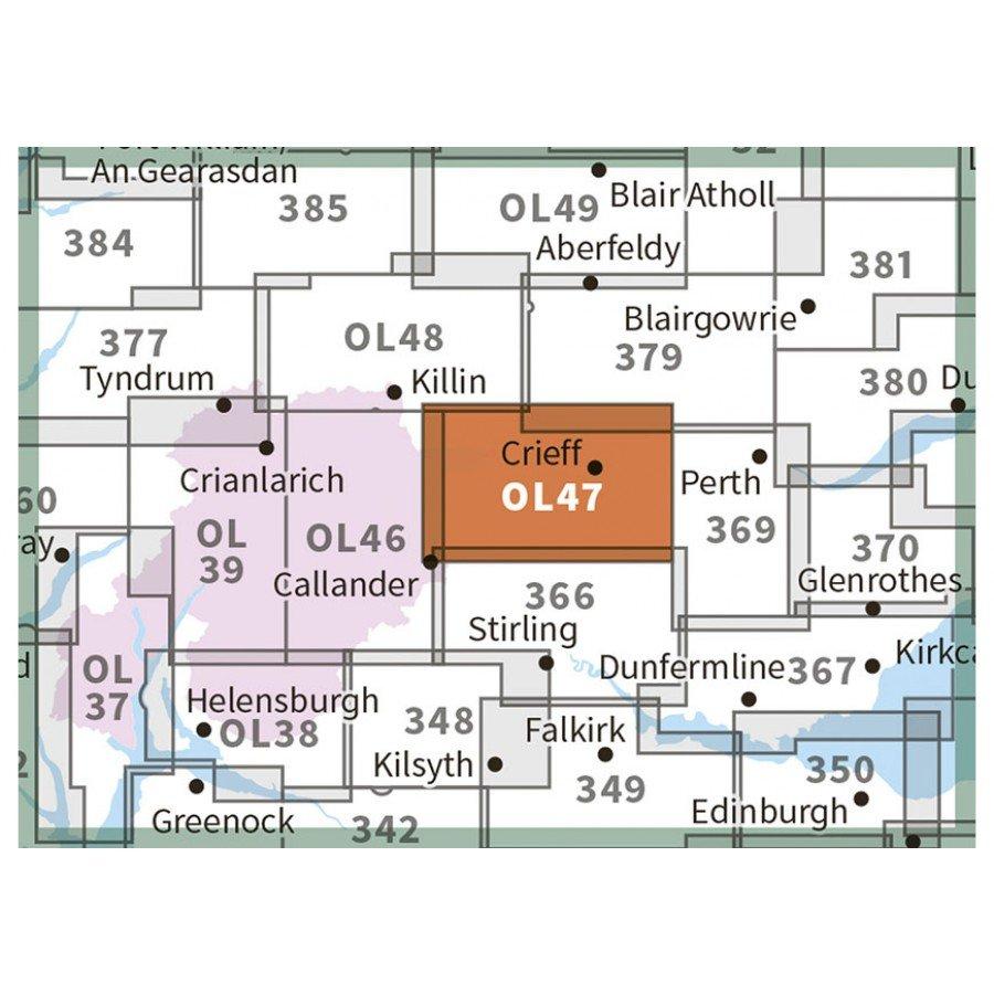 Explorer OL47 Creiff, Comrie & Glen Artney Map