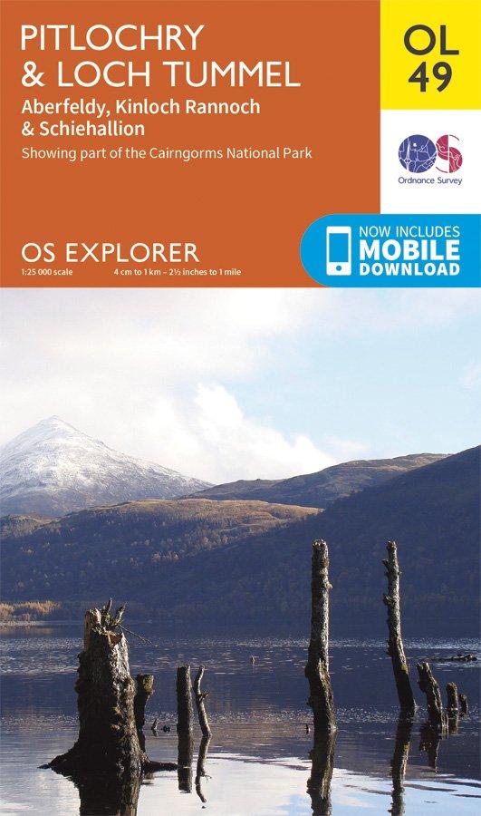 Explorer OL49 Pitlochry & Loch Tummel Map