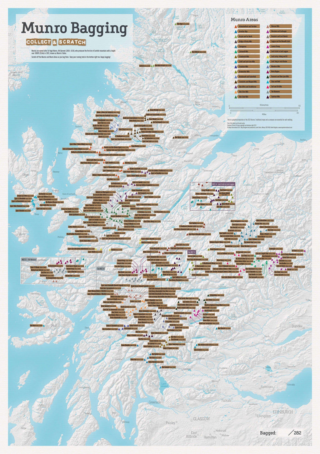 Munro Bagging Scratch Map A1