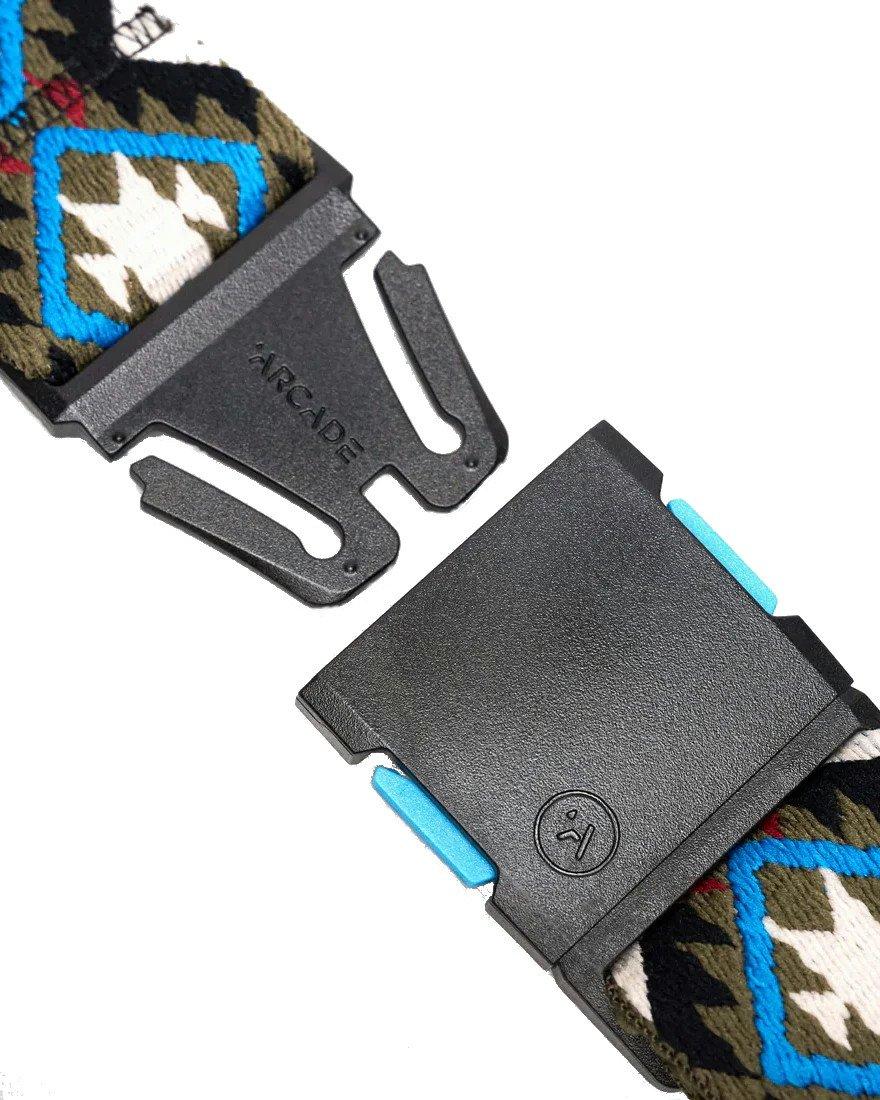Unisex Twilight Belt - Oat & Turquoise