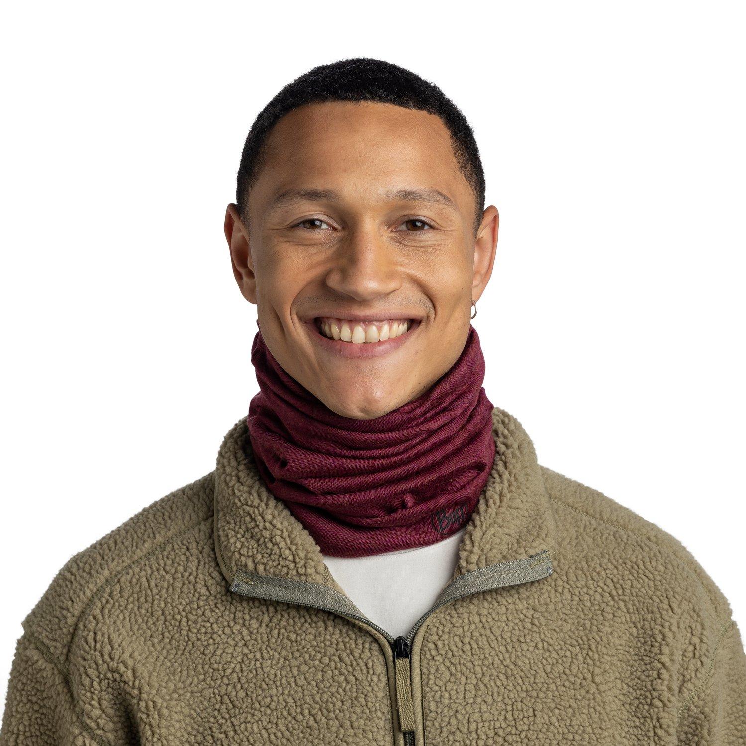 Unisex Midweight Merino Buff - Red
