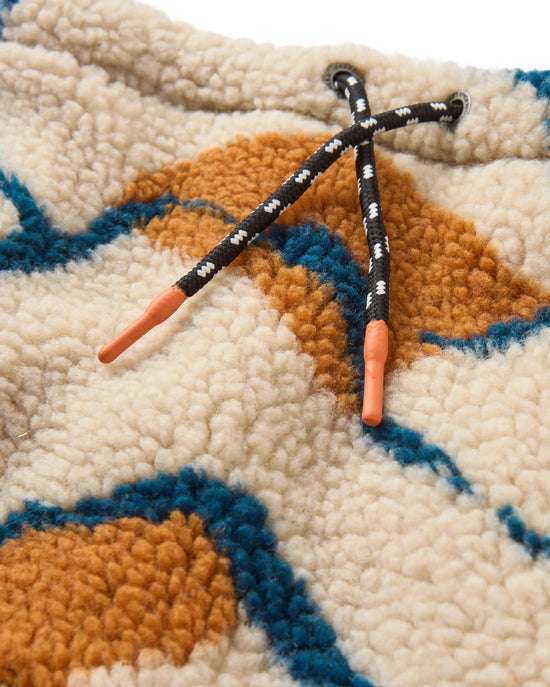 Unisex Mulled Sherpa Fleece Snood - Cream / Multi