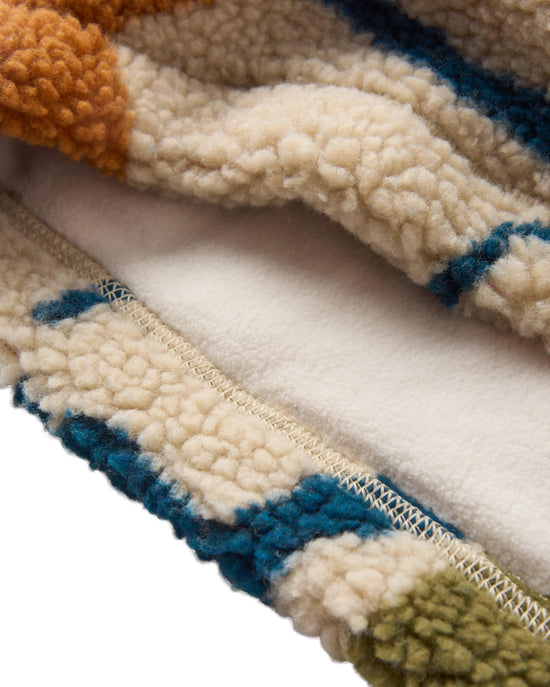 Unisex Mulled Sherpa Fleece Snood - Cream / Multi
