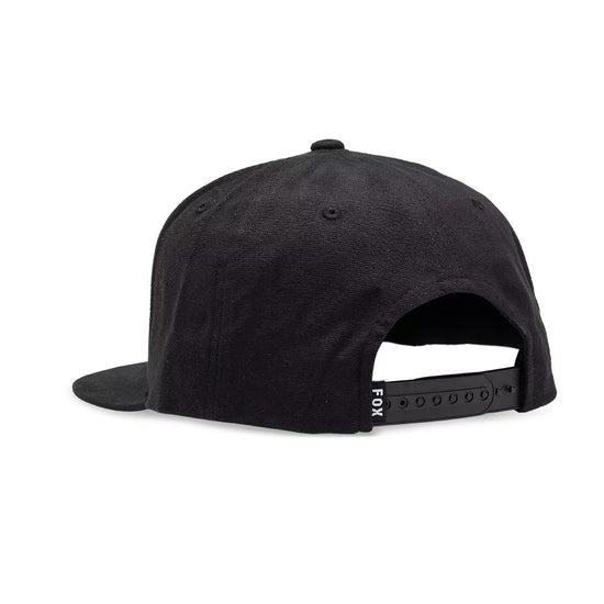 Unisex Fox Head Snapback Hat - Black