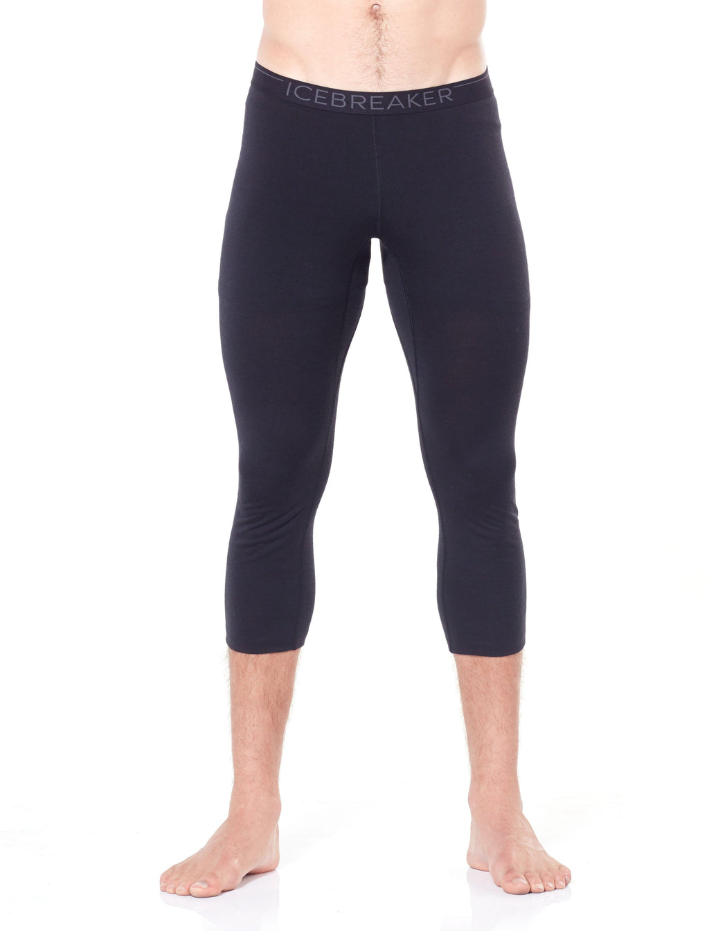 Men's 200 Oasis 3/4 Thermal Leggings - Black