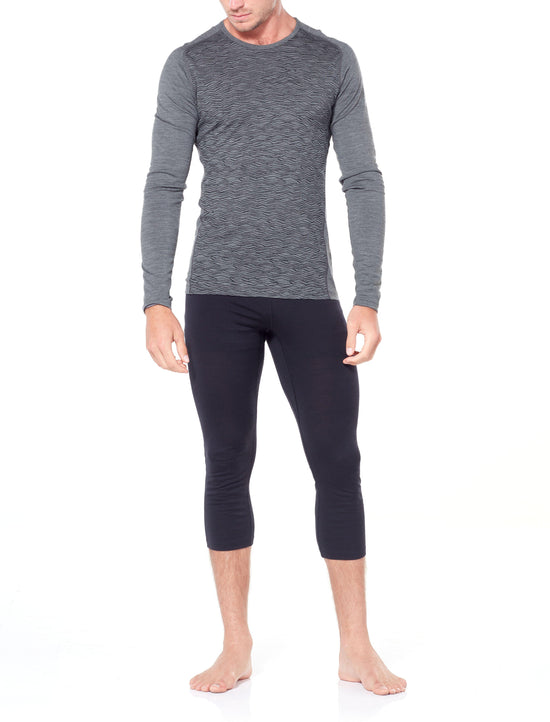 Men's 200 Oasis 3/4 Thermal Leggings - Black