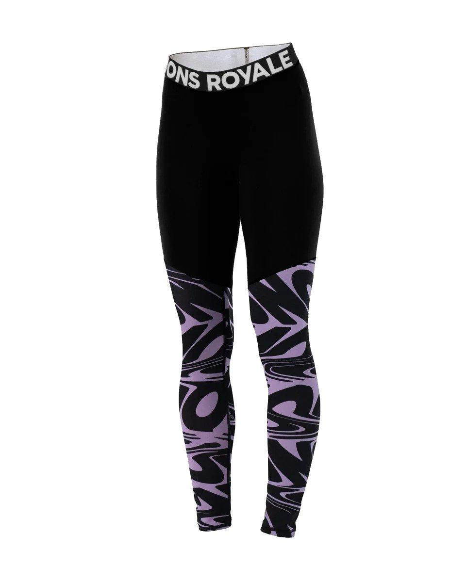 Women's Cascade 200 Leggings - Black / Purple