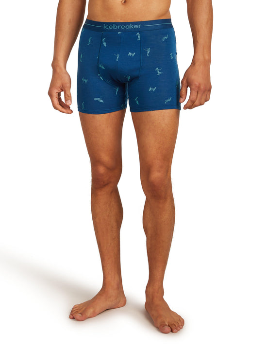 Men's 150 Anatomica Boxers Ski Day - Atlantis / Topaz