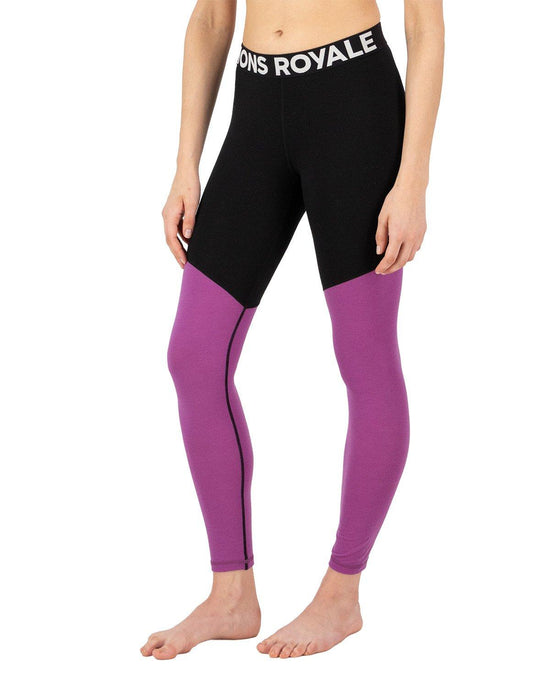 Women's Cascade 200 Leggings - Black / Purple