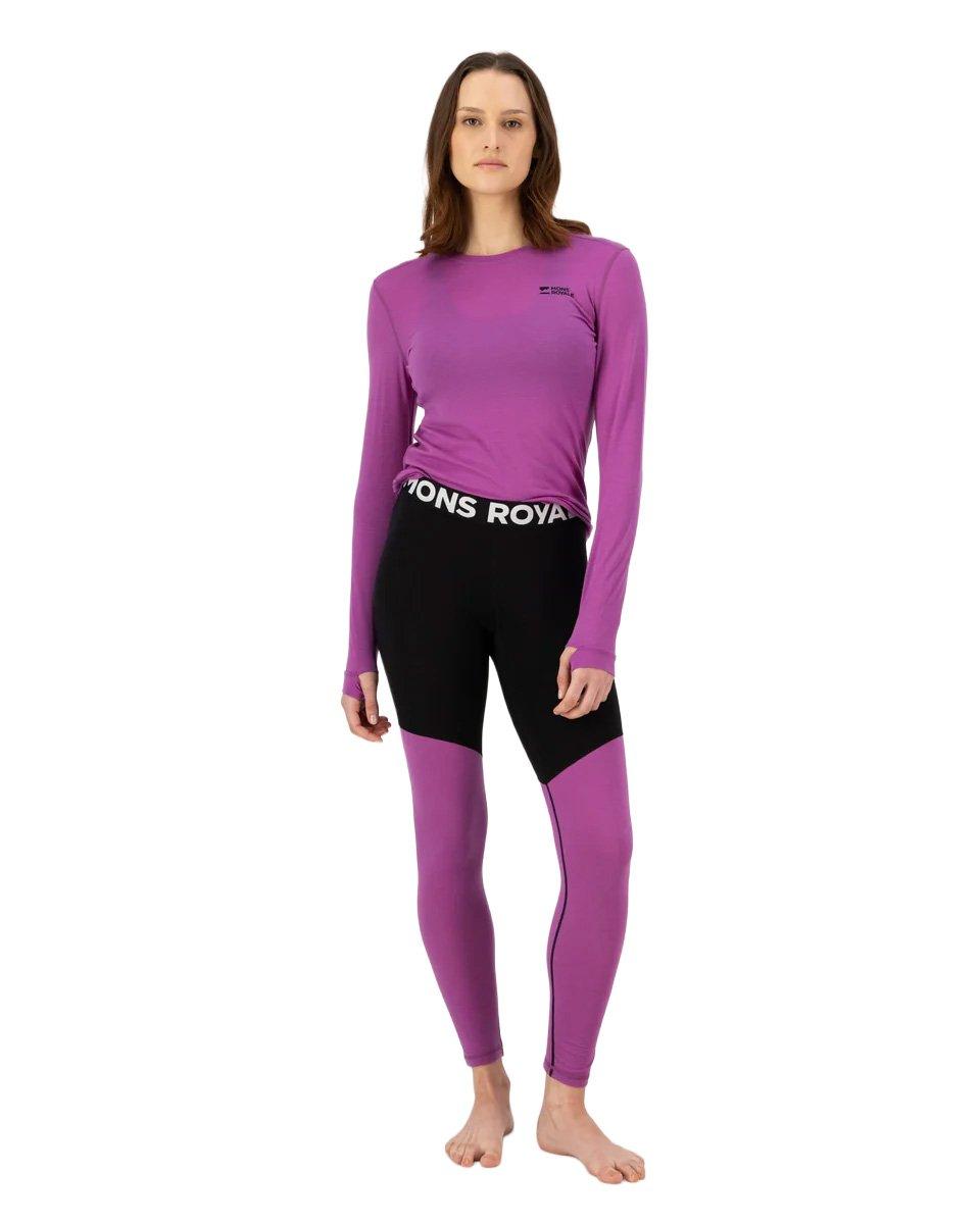 Women's Cascade 200 Leggings - Black / Purple