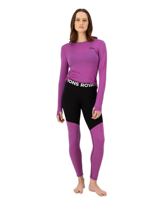 Women's Cascade 200 Leggings - Black / Purple