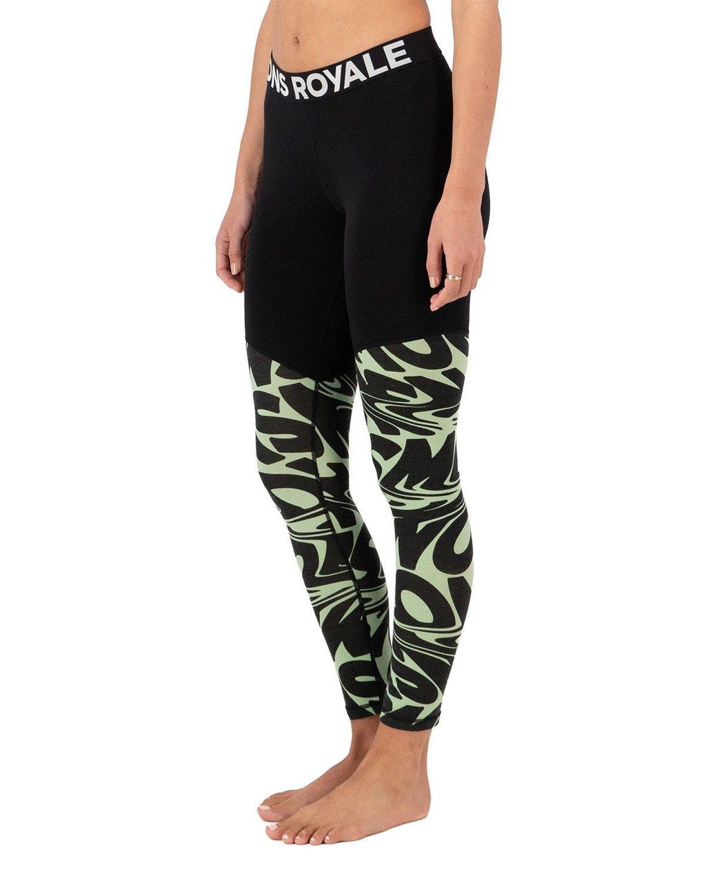 Women's Cascade 200 Leggings - Black / Green
