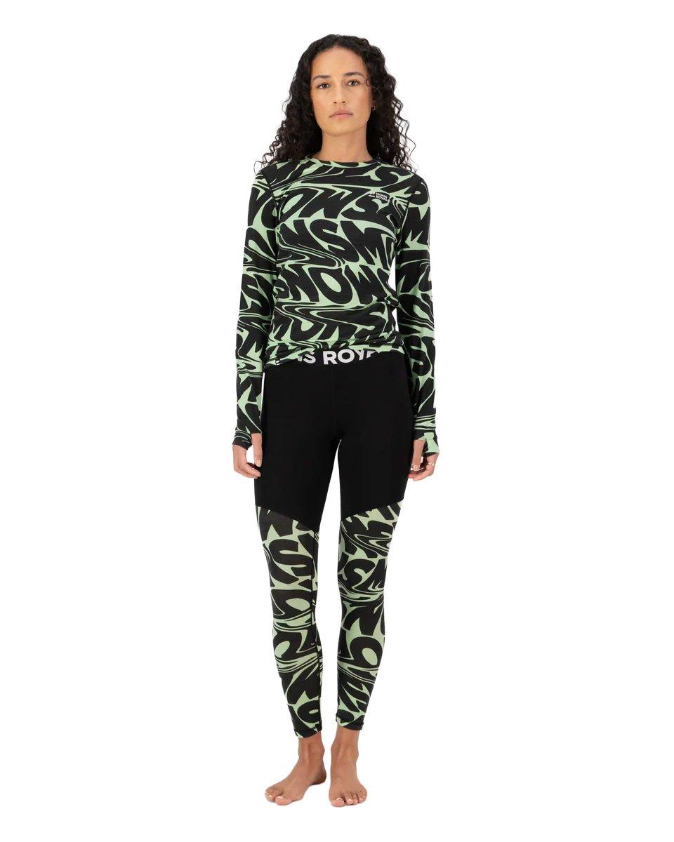 Women's Cascade 200 Leggings - Black / Green