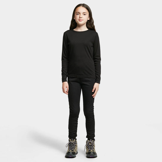 Kids' Long Sleeve Thermal Top - Black