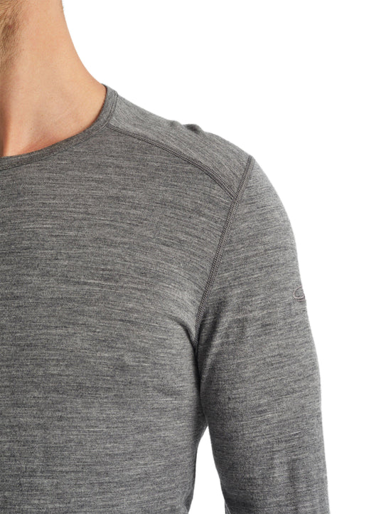 Men's Oasis 200 Long-Sleeve Crewe Base Layer Top - Grey