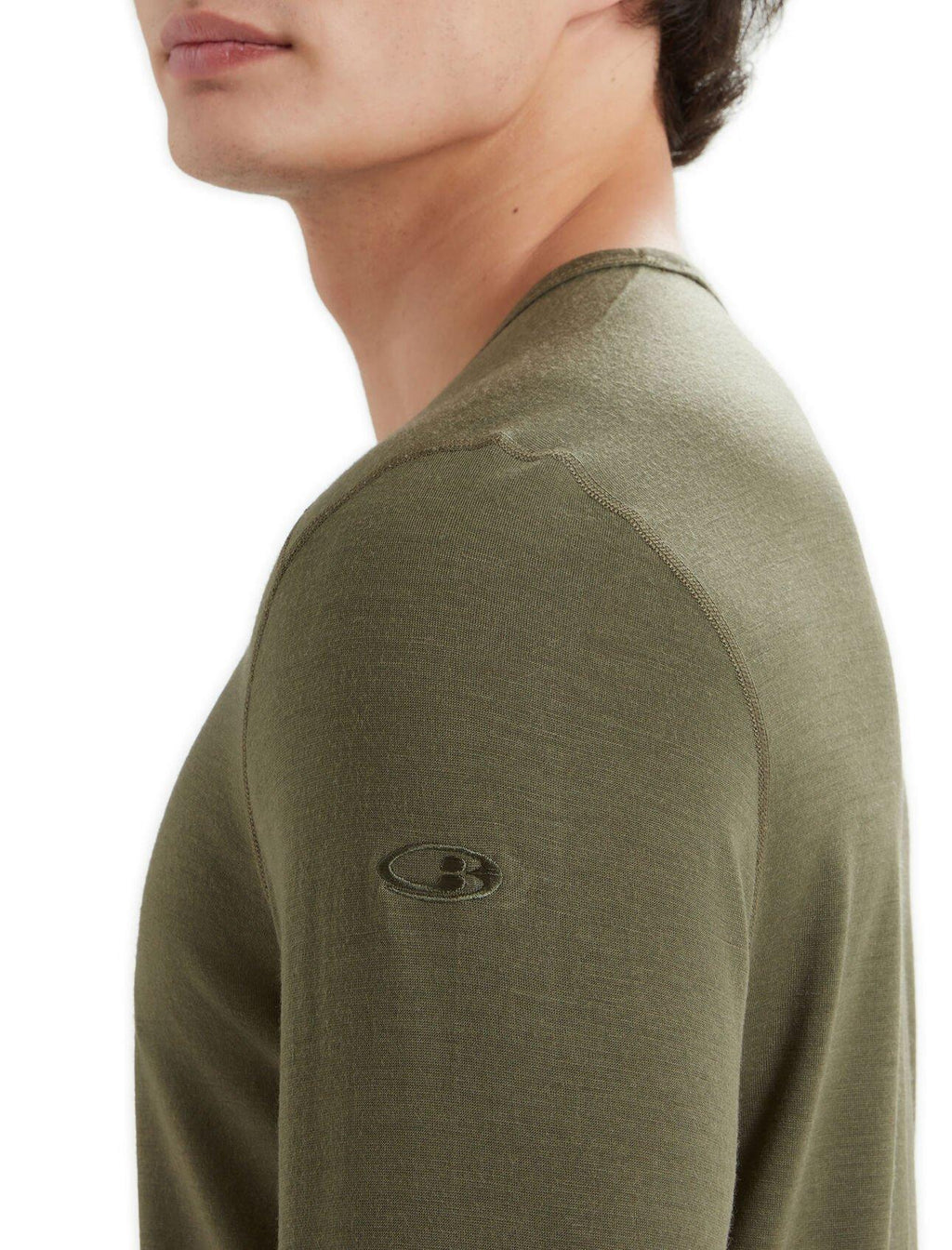 Men's 200 Oasis LS Crewe - Green