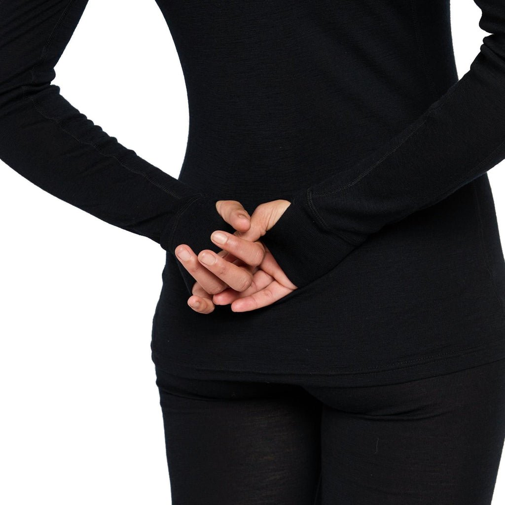 Women's Kelso Merino Long-Sleeve Base Layer - Black