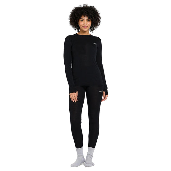 Women's Kelso Merino Long-Sleeve Base Layer - Black