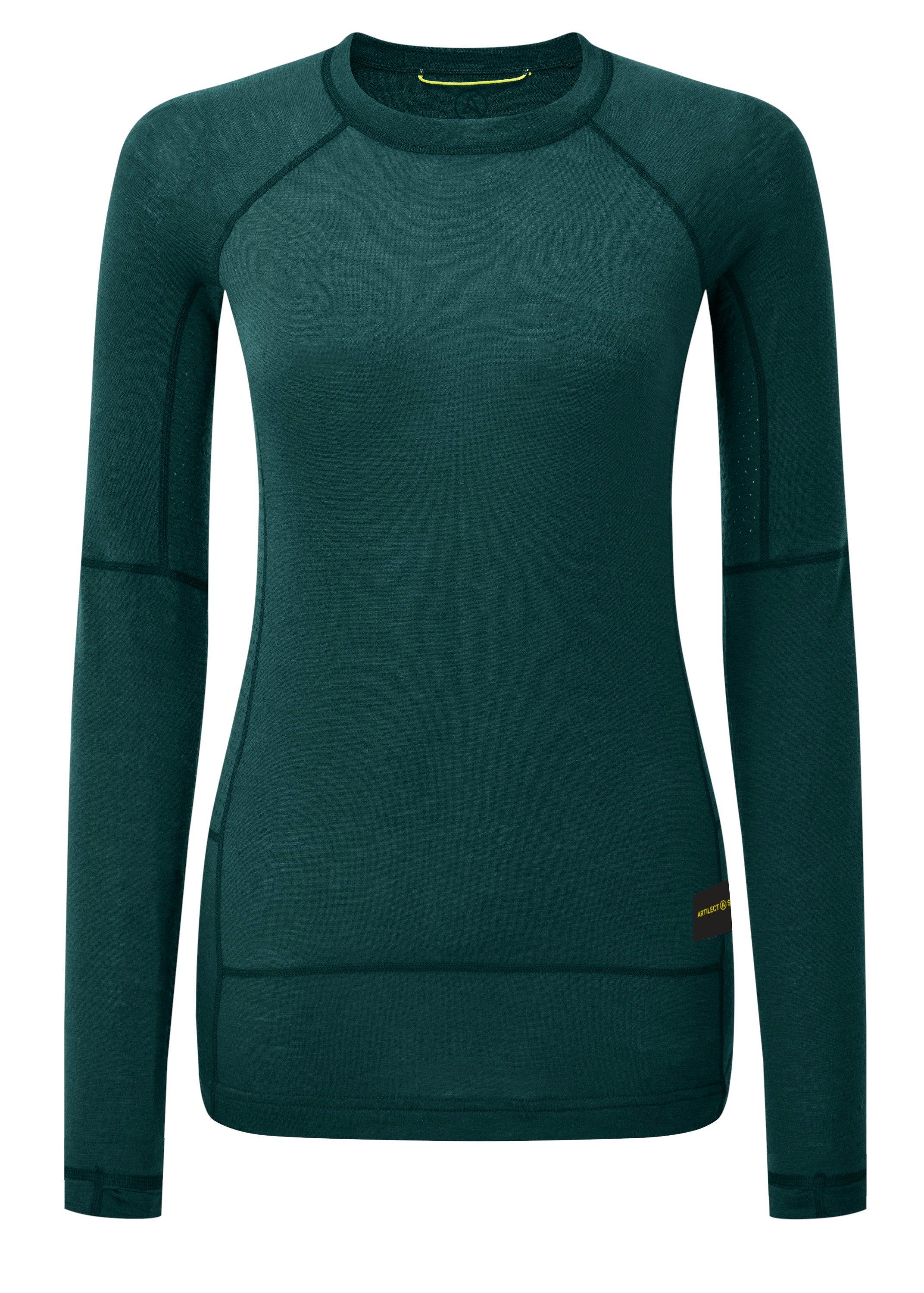 Women's Boulder 125 Crew Long Sleeve Crew - Green