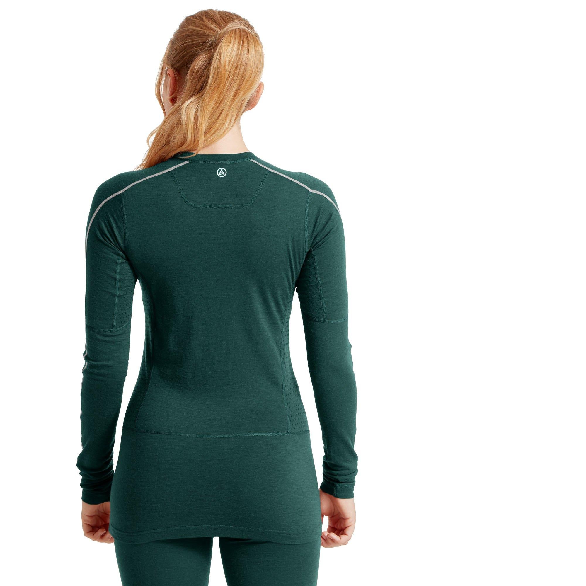 Women's Boulder 125 Crew Long Sleeve Crew - Green