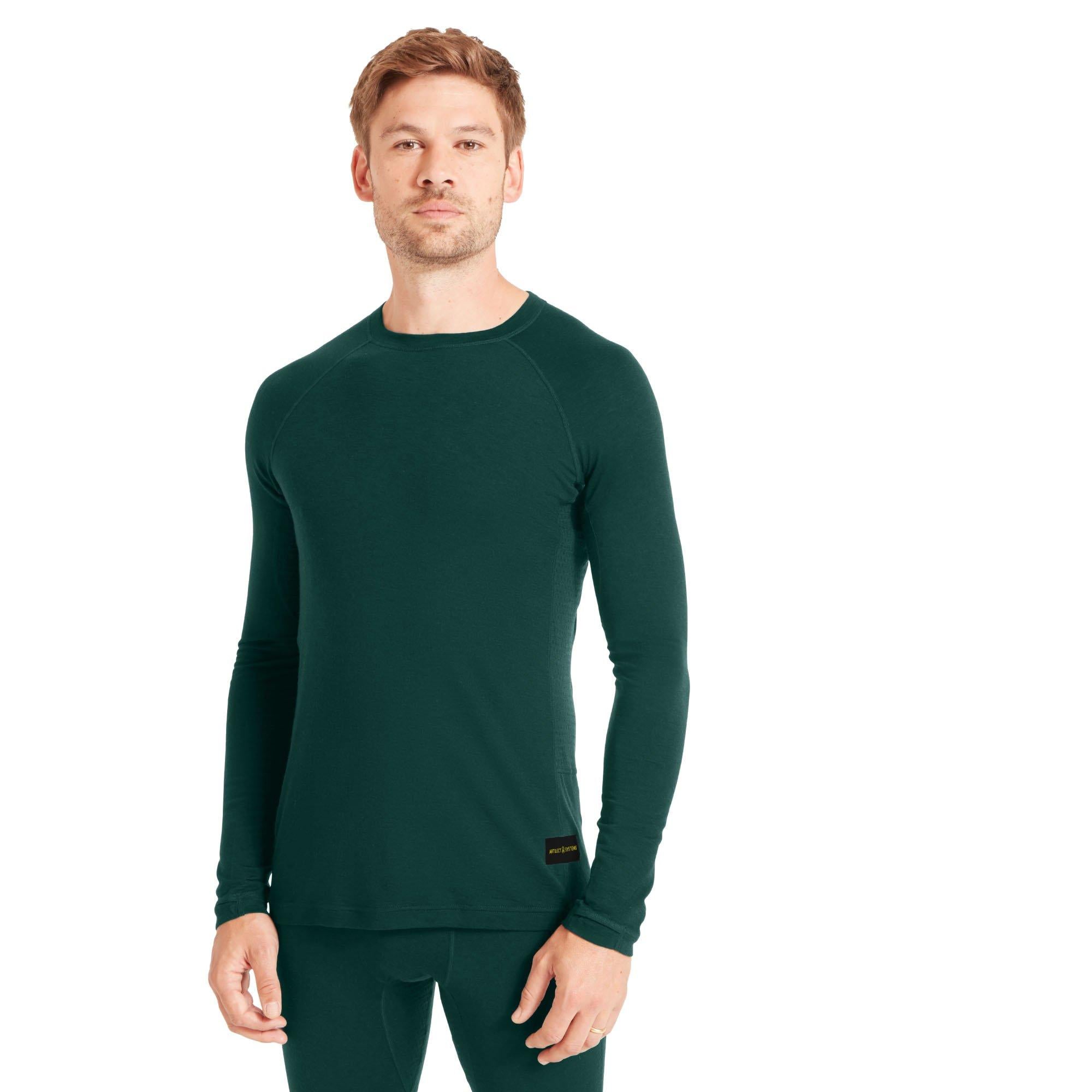 Men's Boulder 125 Crew Long Sleeve Crew - Green