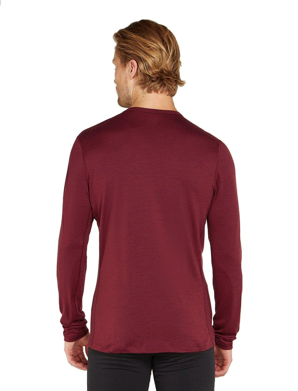 Men's 200 Oasis Long Sleeve Crewe - Red